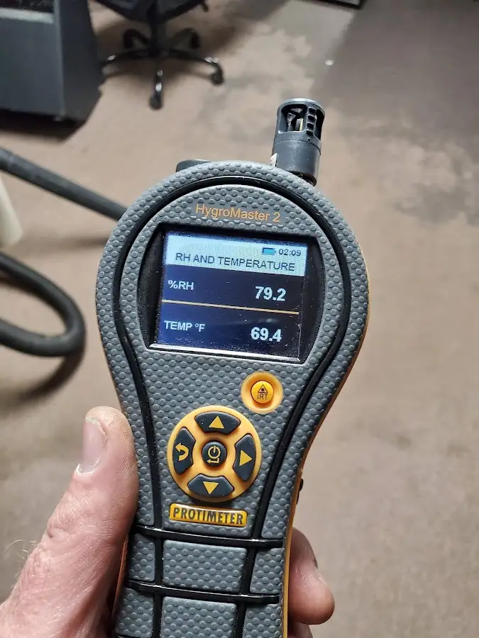 Moisture meter humidity assessment for Fire & Smoke Damage Restoration in Wolcott