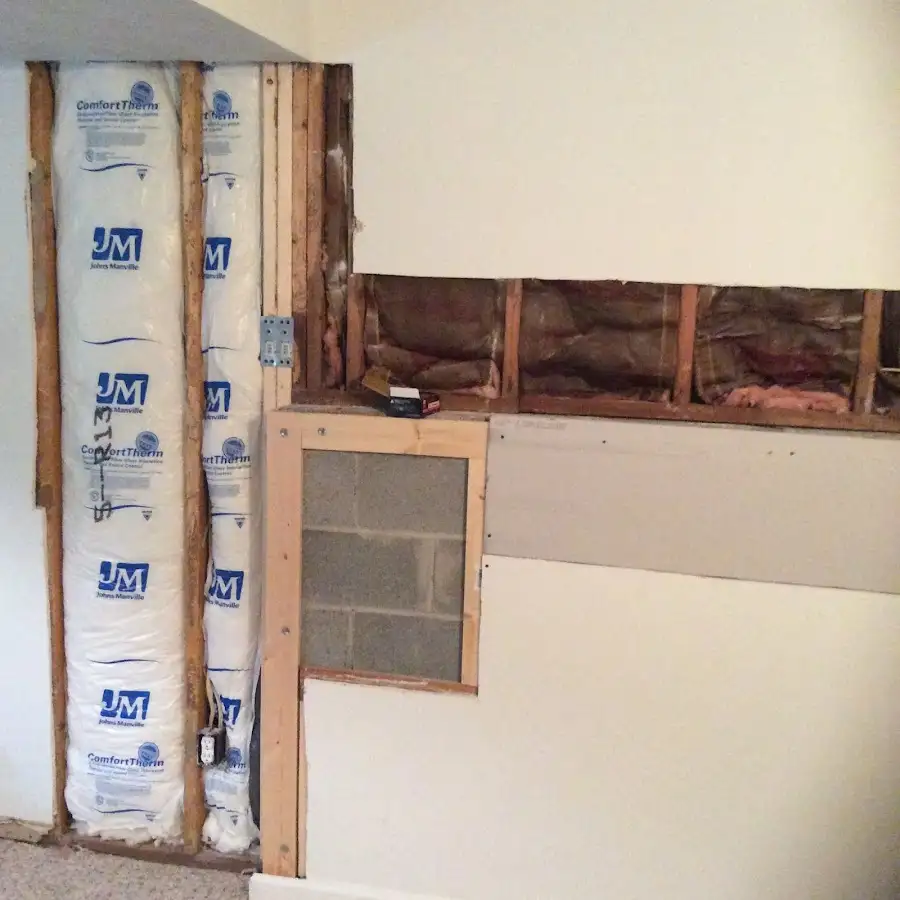 Wall insulation replacement during Structural Drying in Wolcott